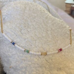 Stella & Dot Chic Gold and Multicolor Beaded Necklace